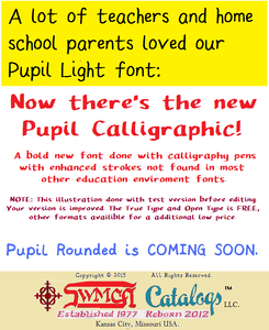 Pupil Light font