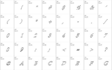 FZ ROMAN 21 HOLLOW ITALIC