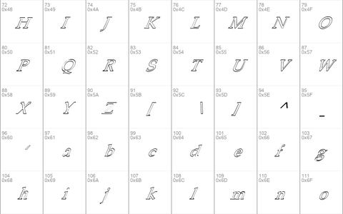 FZ ROMAN 21 HOLLOW ITALIC