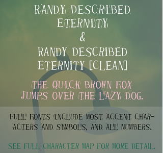 Randy Described Eternity (Demo) font
