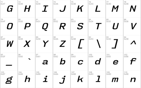 NK57 Monospace Semi-Expanded SemiBold