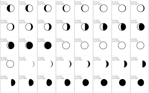 Moon Phases Regular