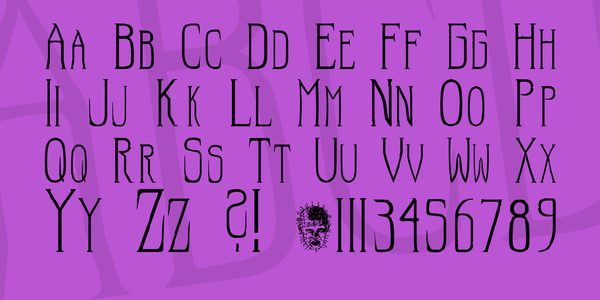 Hellraiser SC font