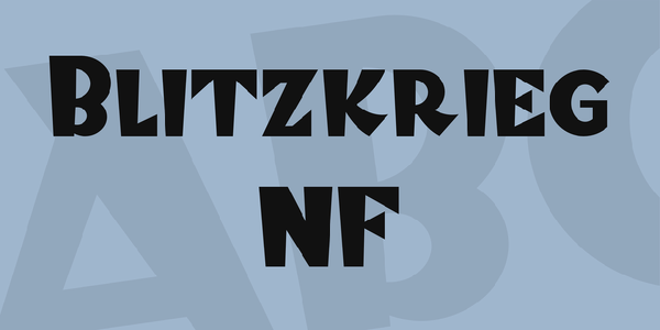 Blitzkrieg NF font