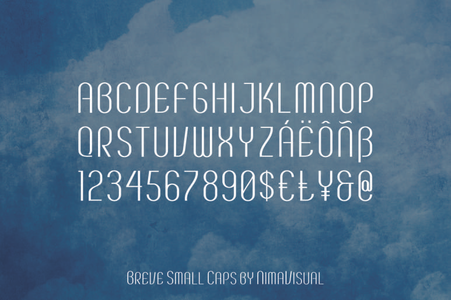 Breve SC font