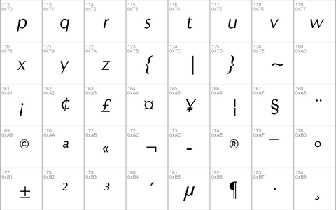 Orion Italic Regular