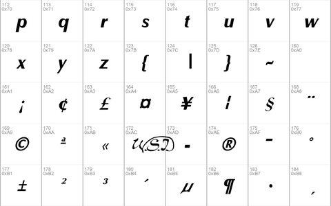 Optane ExtraBold Italic