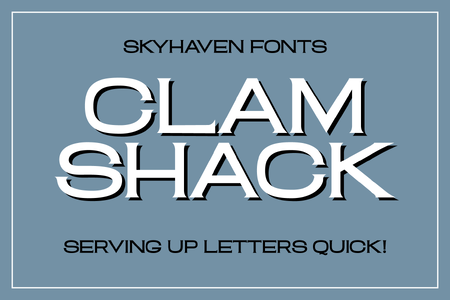 Clam Shack font