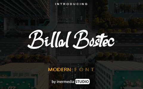 Billal Bostec font