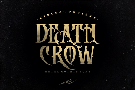 DEATH CROW font