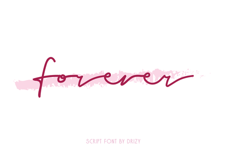 Forever font