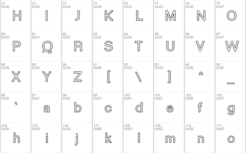 Goulong Bold Outline