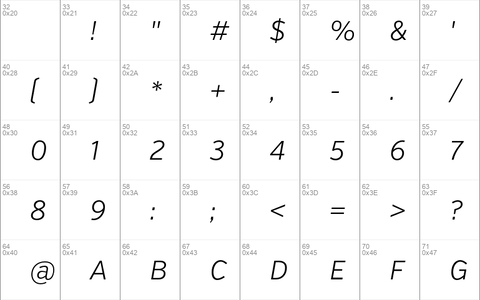 Verb Light Italic