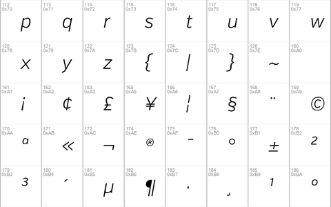 Verb Light Italic