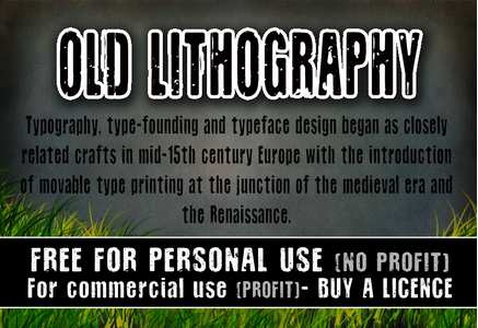 CF Old Lithography font