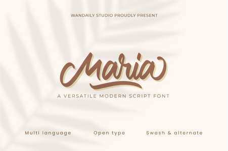 Maria Versatile font