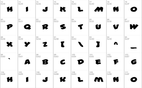 44 Font Expanded