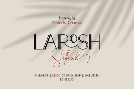 LAROSH Sithal Sans Serif font