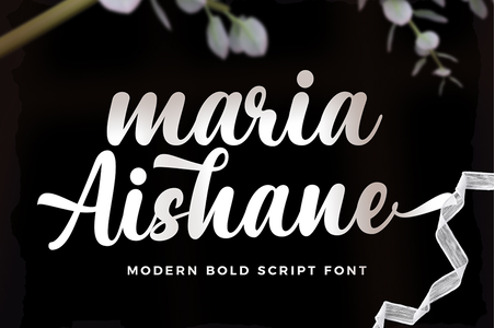 Maria Aishane Script font