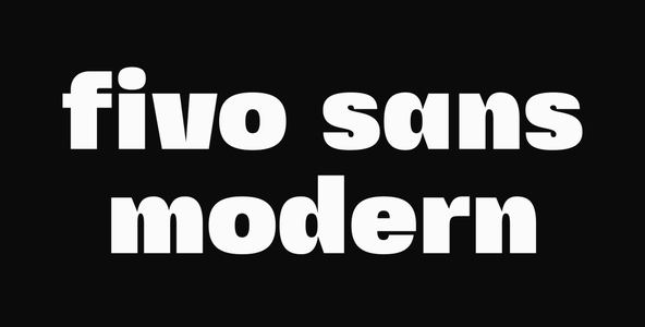 Fivo Sans Modern ExtBlk font