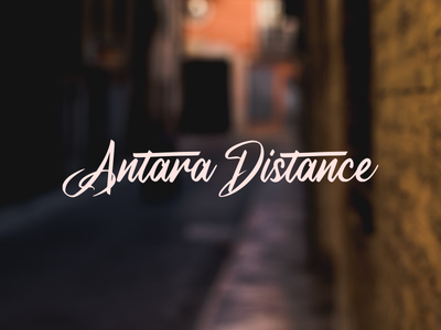 a Antara Distance font