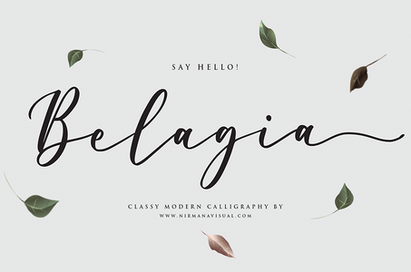 Belagia - Demo font