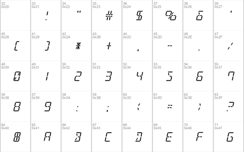 LED Sled Italic