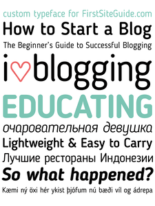 Blogger Sans font