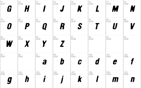 Helvetica Condensed Destressed