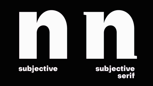 Subjectivity Thin font