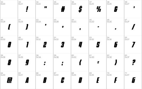 Punch Condensed Italic