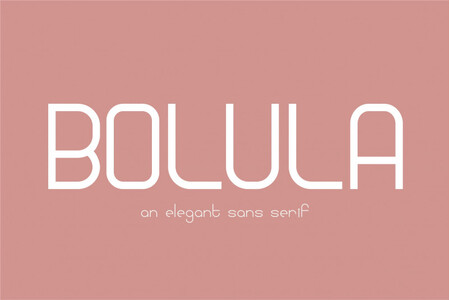 Bolula font