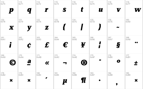 ZineSerifDis XBold Italic