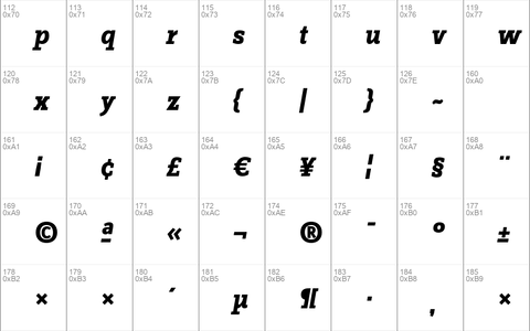 ZineSlabDis Bold Italic