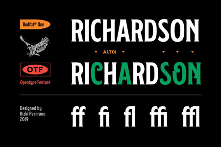 Rodfat Two Demo font