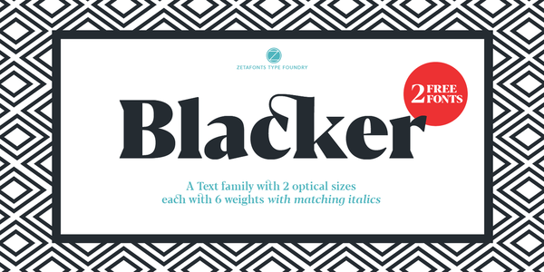 Blacker Display font