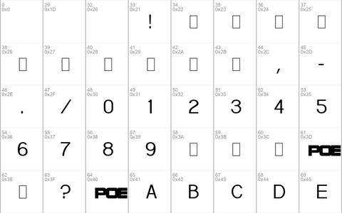 POE Sans Demo