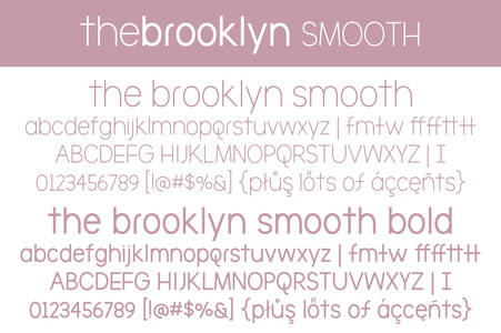The Brooklyn Smooth Bold font
