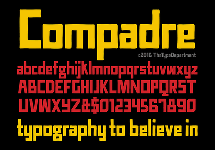 TTD Compadre font