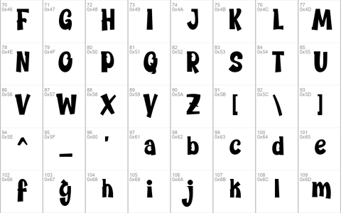 Chickybom font