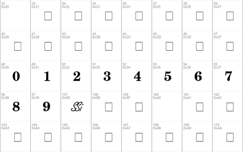 Century Schoolbook RepriseFractions SSi