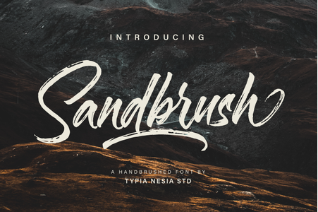 Sandbrush Demo font