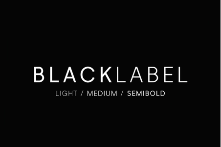 Black Label font