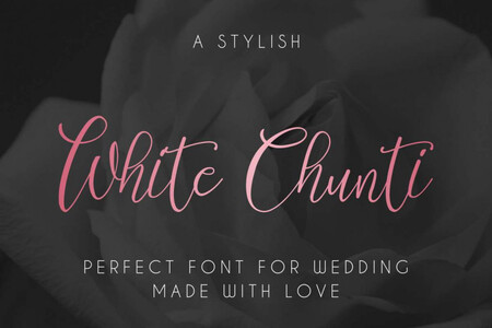 White Chunti Demo font
