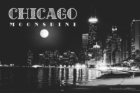 CHICAGO moonshine demo font