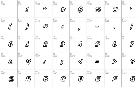 Shifty OutlineOblique