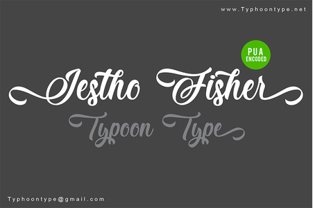 Jestho Fisher - Personal Use font
