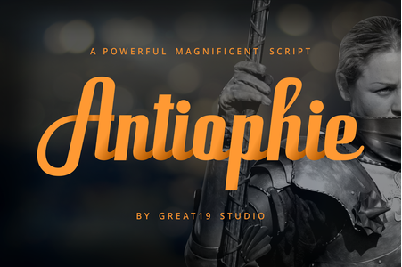 Antiophie  personal use only font