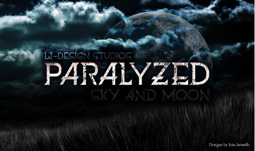 Paralyzed sky and moon font