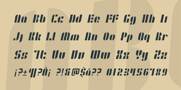 SF RetroSplice font